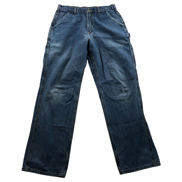 Carhartt Men's B13-DPS Carpenter Jeans Size 33x32 Loose Original Fit Straight - Picture 1 of 14